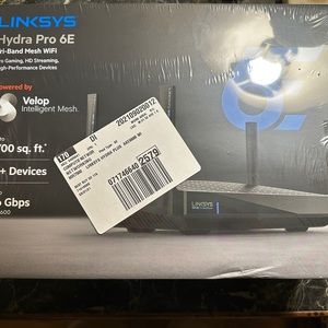 Linksys Hydra Pro 6E Tri-Band Wi-Fi Gaming Router Black